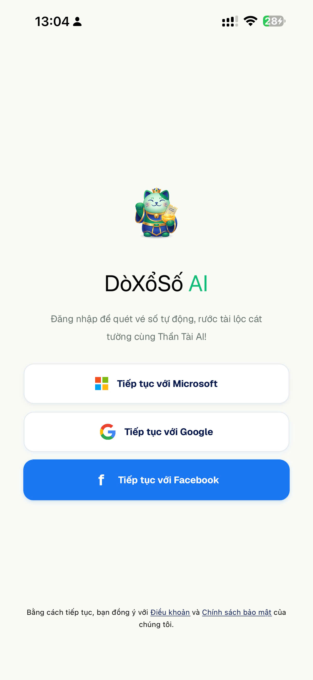 Quick login